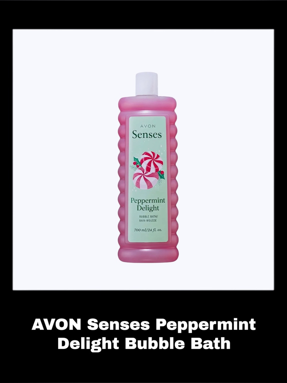 AVON Senses Peppermint Delight Bubble Bath 24.0 Fluid Ounces Bubble Bath